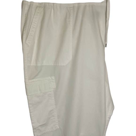 Chaps Women's White Cotton Drawstring Waist Capri Pants. Sz 3X - Picture 2 of 15